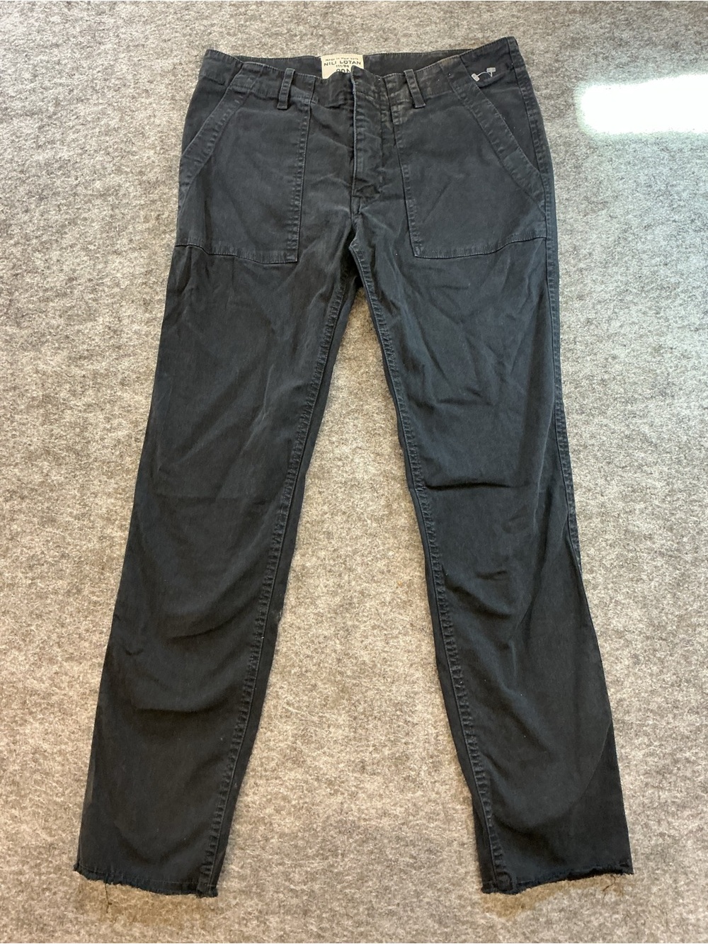 Nili Lotan Black Cargo Pants with Utility Pockets Size 2